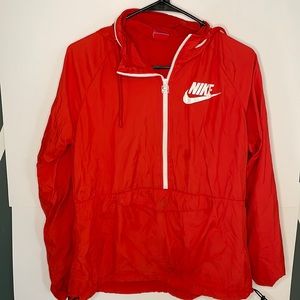 Nike red windbreaker